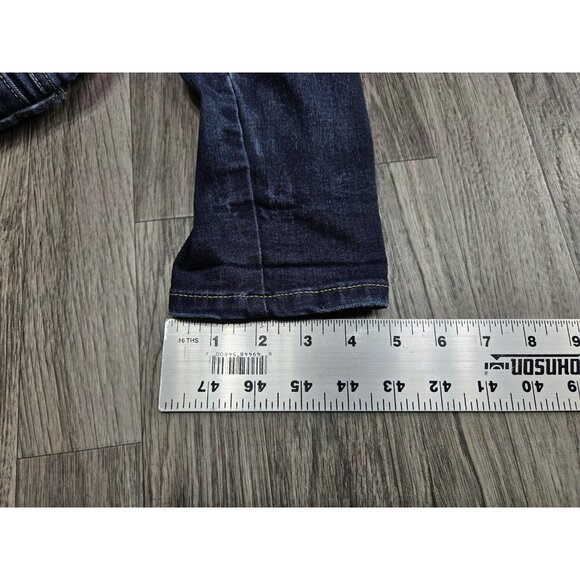 SO Jeans Womens 7/28 Blue High Rise Skinny Distressed Stretch Ripped Dark Wash - Picture 14 of 14